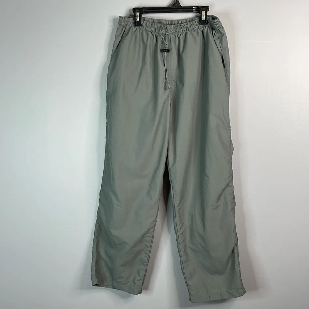 MEC Mens Mountain Equipment Co-op Nylon Wind Pants Grey Elastic Drawstring L - Picture 12 of 12